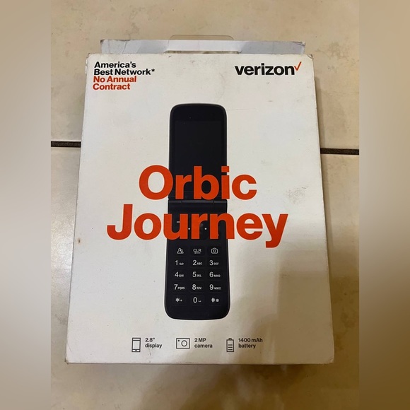 verizon Other - Verizon Prepaid Orbic Journey V 4G LTE - Camera Flip Phone, Black - Open box